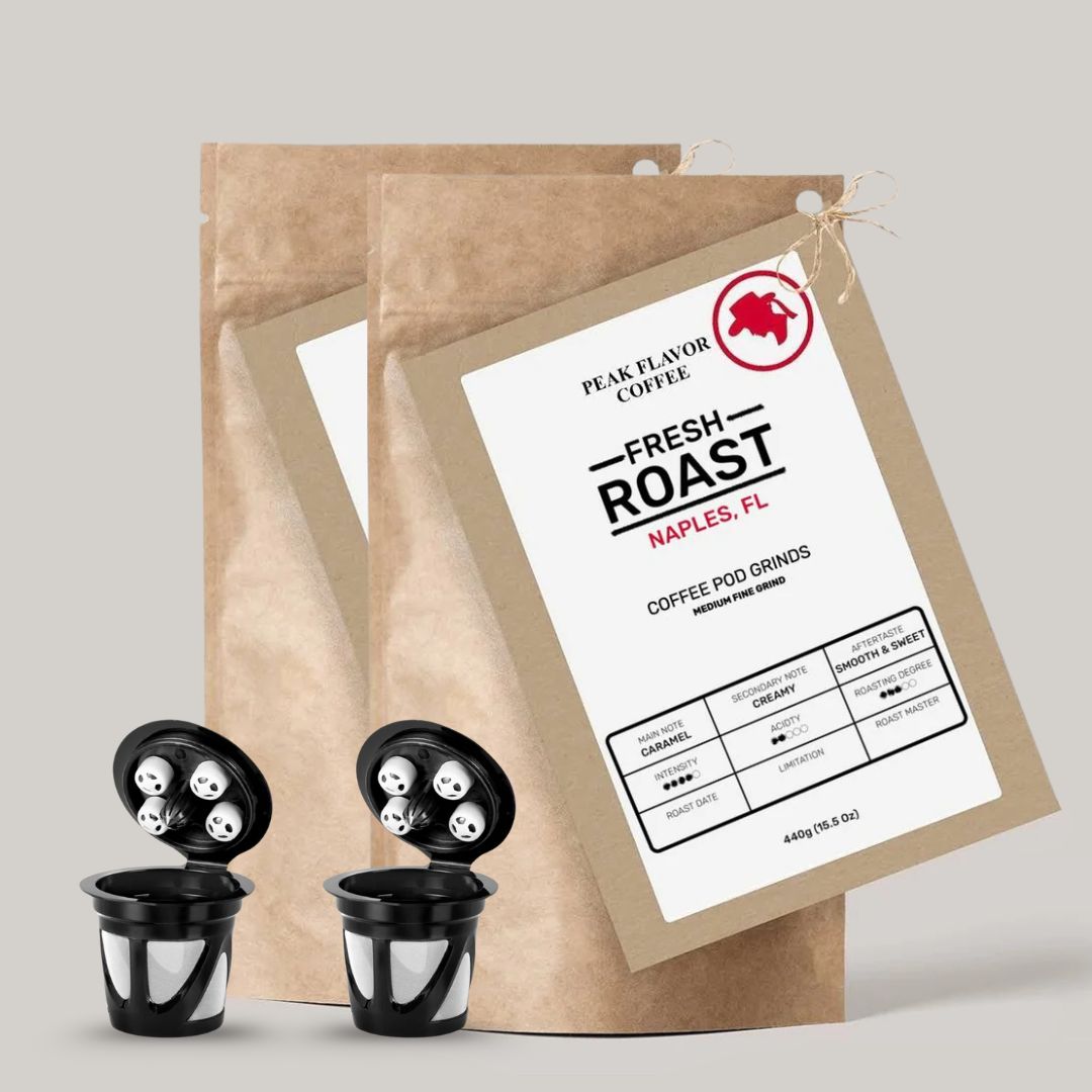 Best K Cup Coffee Bundle – 2x5-Stream Reusable Coffee Pods for Café Quality 2x440g