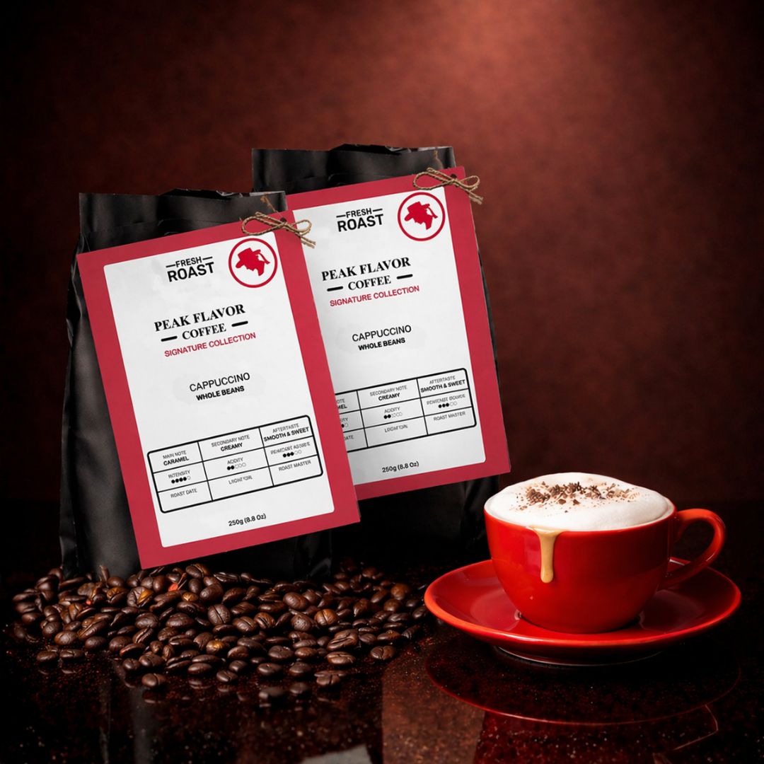Cappuccino Beans: Italian Coffee Strength to Balance with Milk | 2x250g