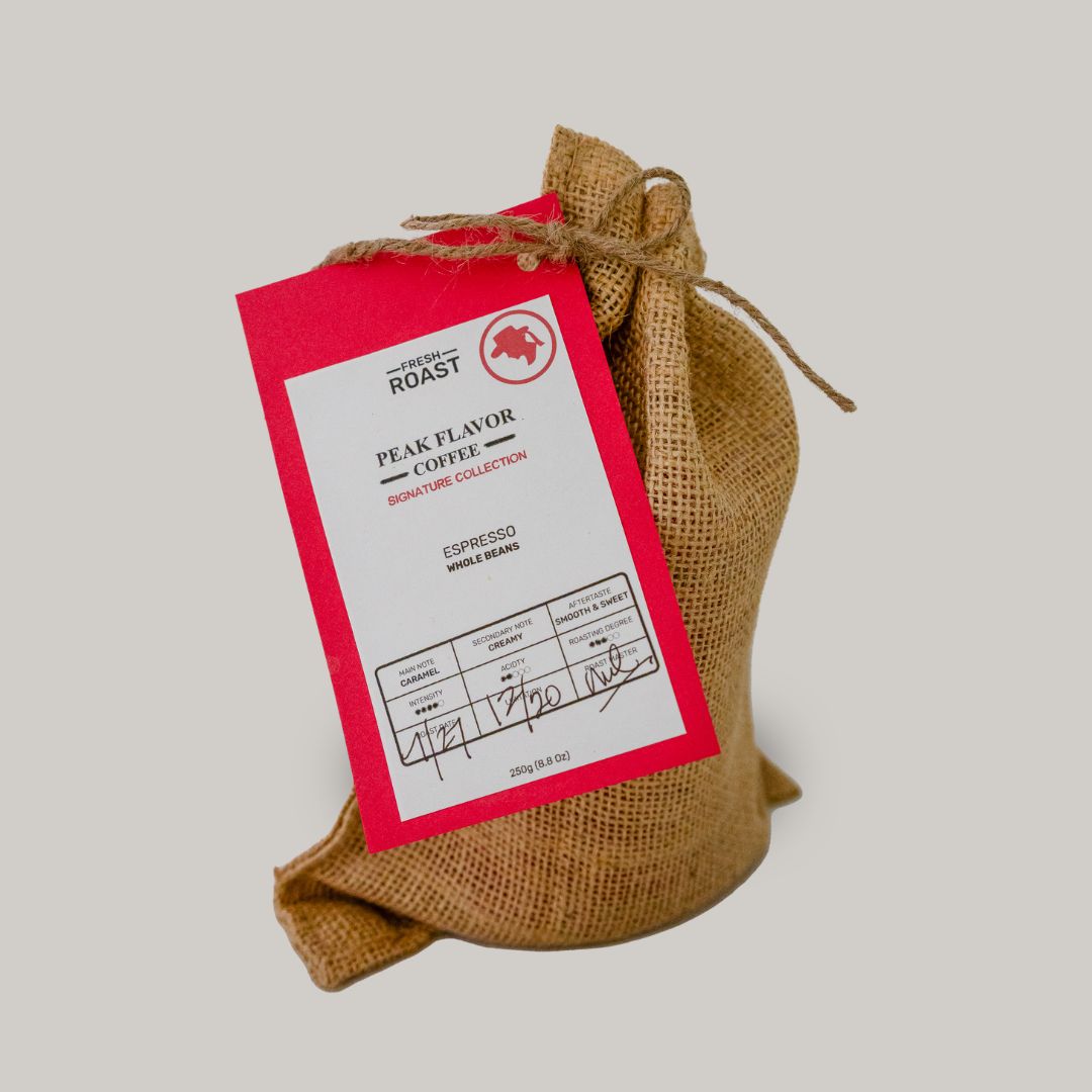 Espresso Beans in Coffee Gift Bag