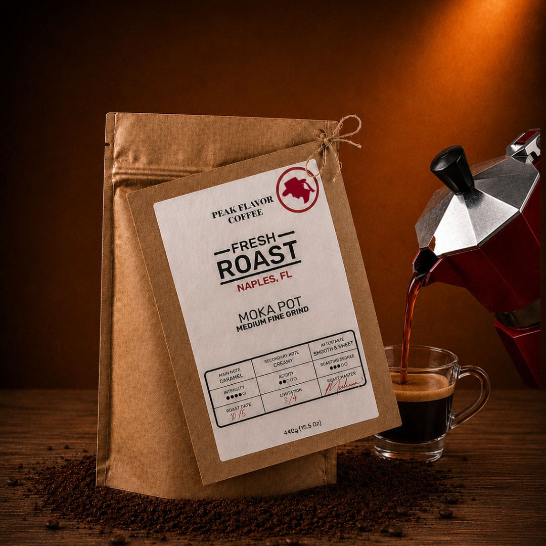 Specialty Coffee for Moka Pot | Fresh Ground Coffee (44 Brews)