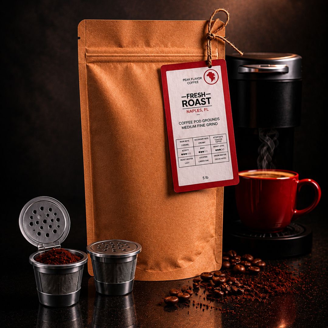 Specialty Ground Coffee for Reusable K Cups | 5 lb Barista Quality