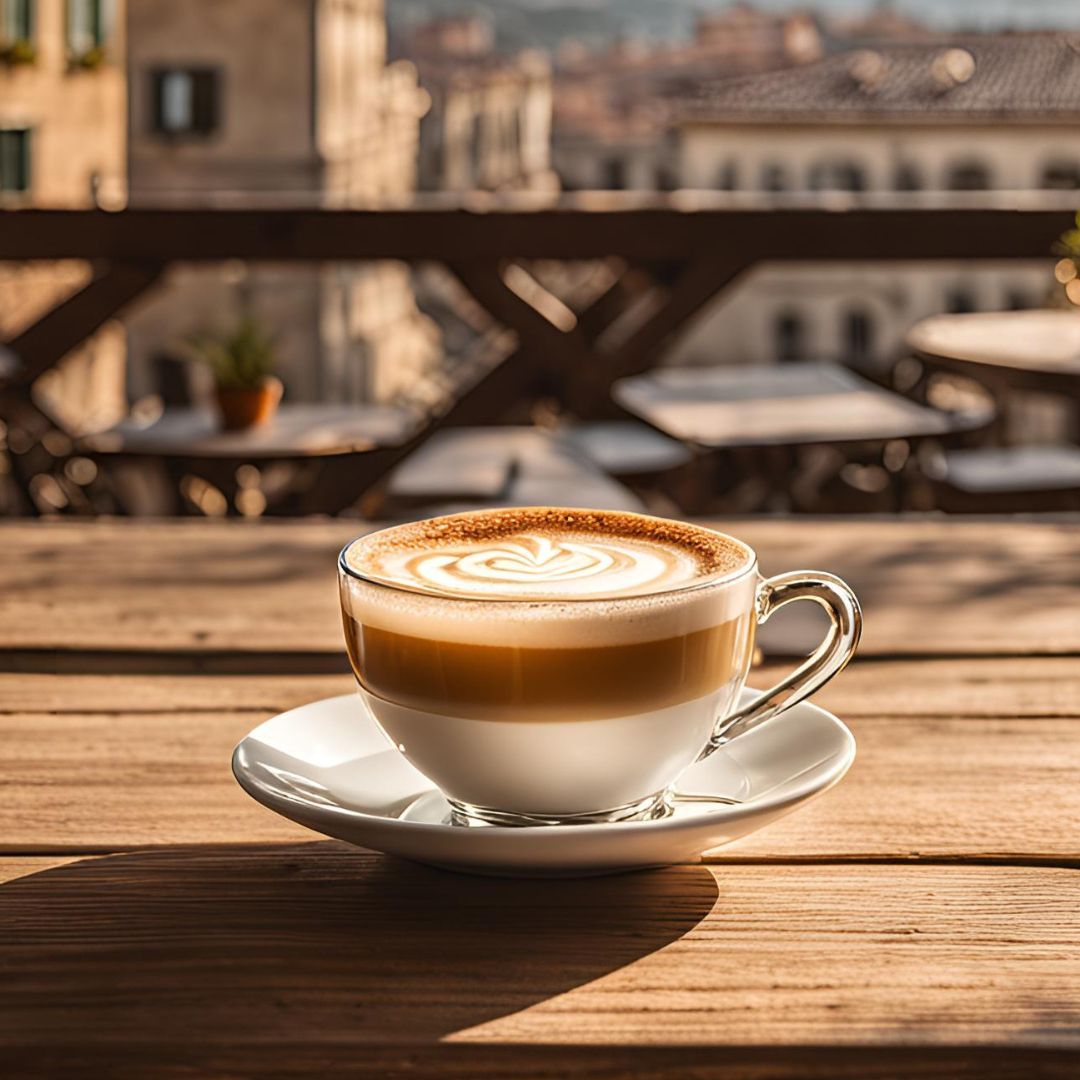 latte macchiato in Italy