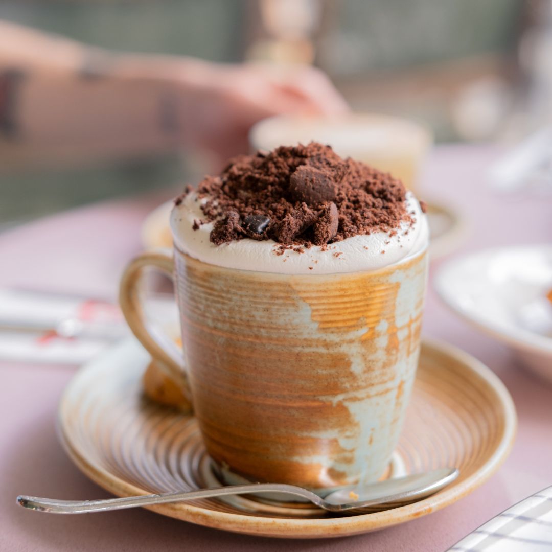 small delicious cappuccino