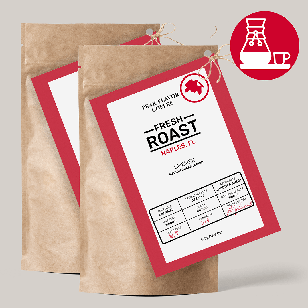 Coffee Subscription for fresh roasted, custom Chemex coffee with roast date