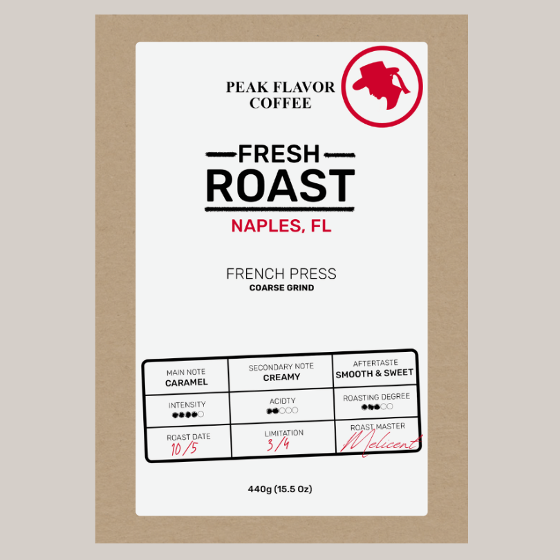 Custom French Press Coffee, delivered within 8 days of the roast